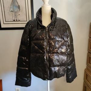 Ciao Milano + 1969 Sequined Puffer Jacket size Large